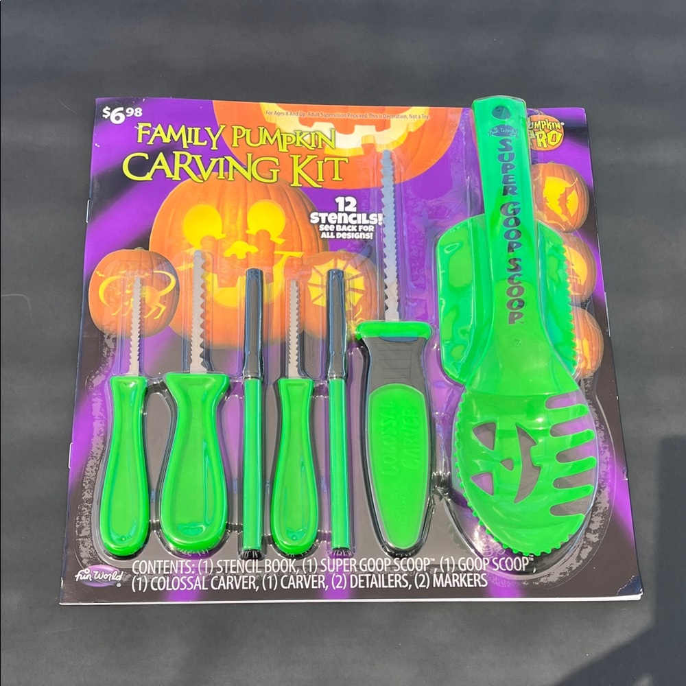 Green Family Pumpkin Carving Kit